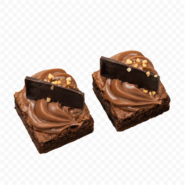 Brownie m. saltkaramel